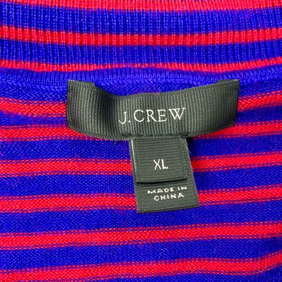 J. Crew 100% Merino Wool Striped Turtleneck Sweater Size XL - Picture 11 of 16